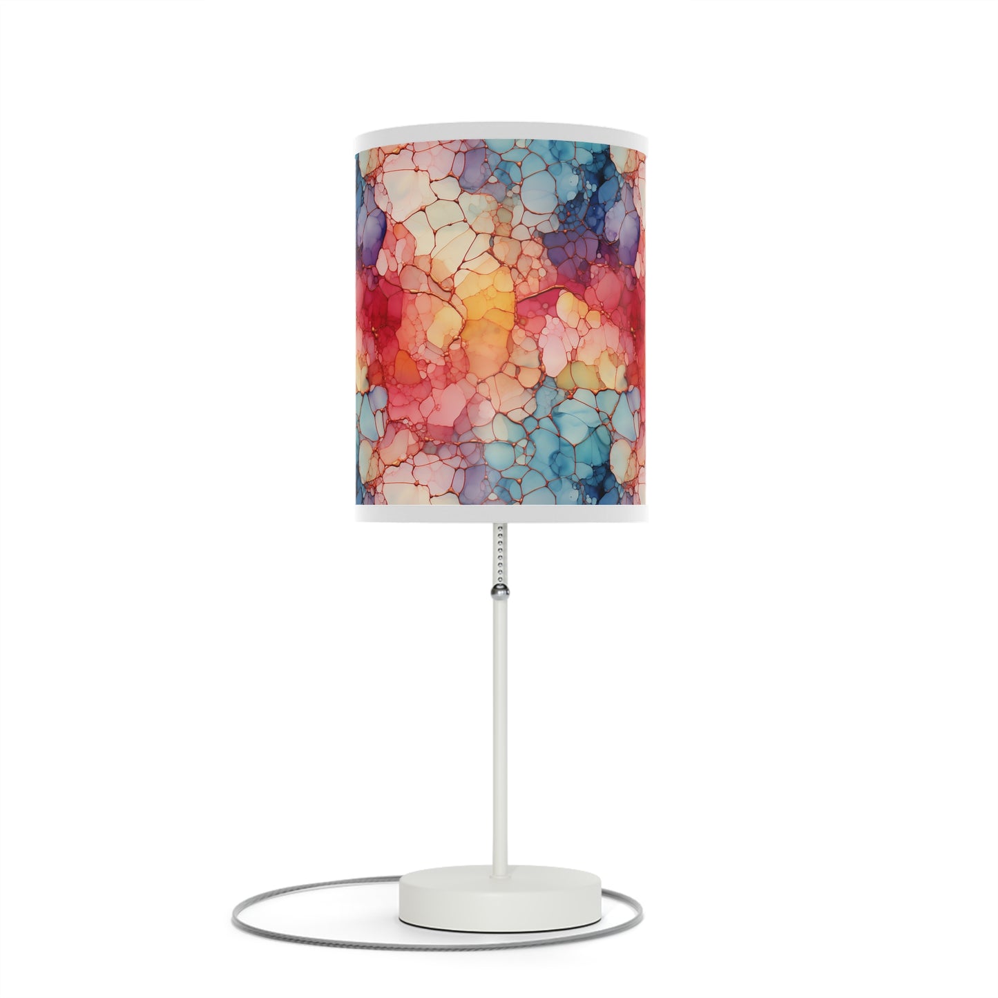 Beautiful Multi Watercolor 7 - Abstract Rainbow - Lamp on a Stand, US|CA plug