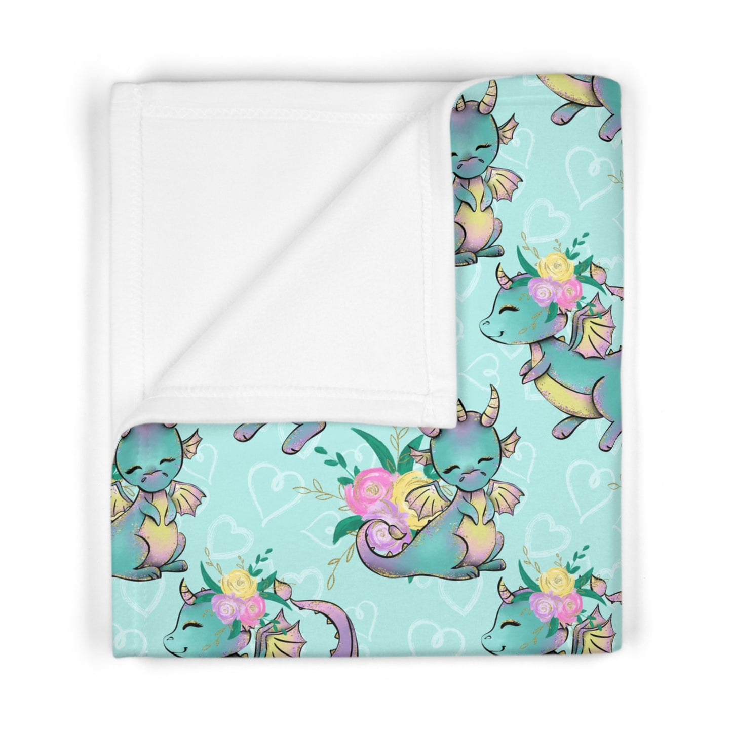 Soft Fleece Baby Blanket - Dragons
