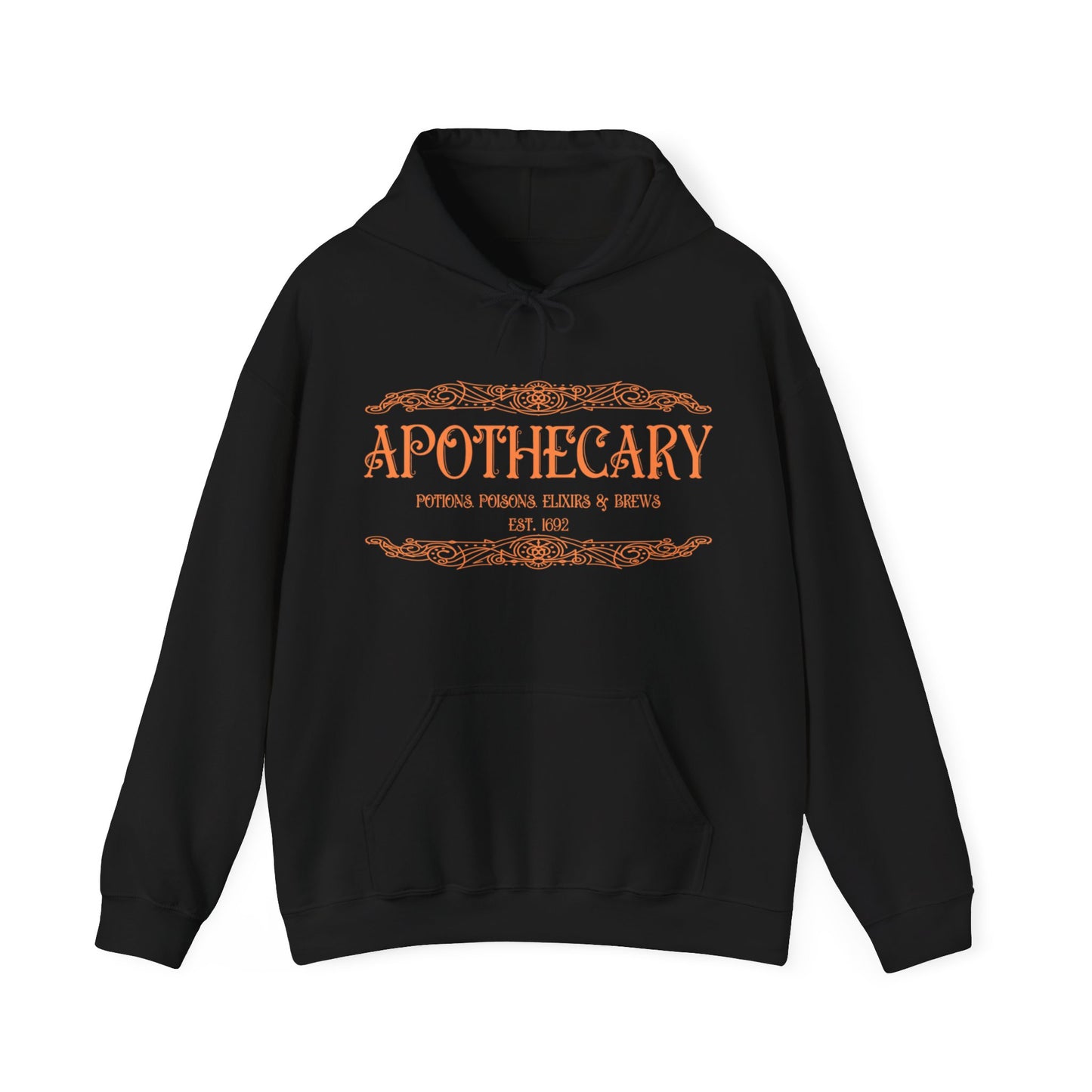 Halloween - Apothecary - Poisons - Potions - Elixirs - Brews - Est 1692 - Trick or Treat - Vintage - Unisex Heavy Blend™ Hooded Sweatshirt
