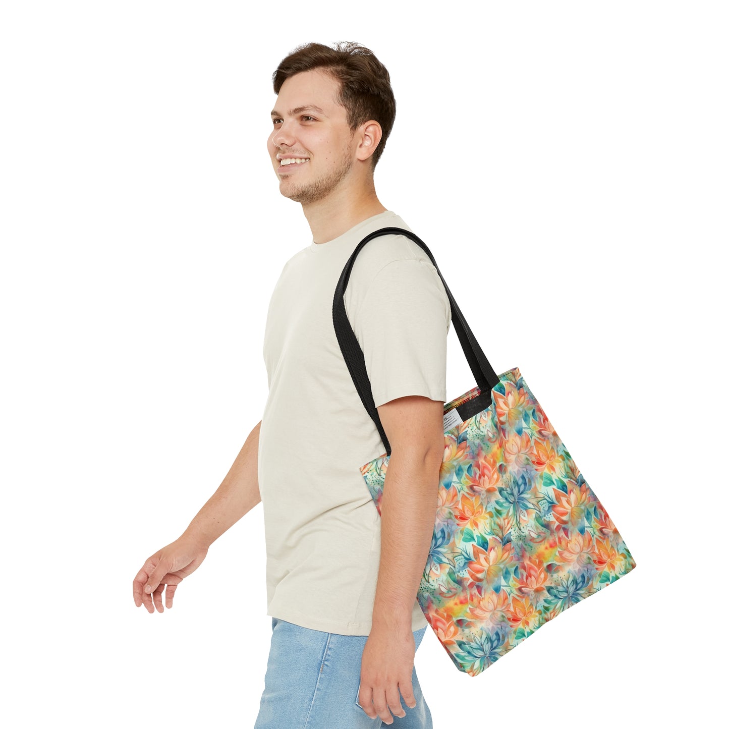 Beautiful and Unique - Watercolor Multicolor Flowers 9 - Useful, Multipurpose Bag -Tote Bag (AOP)