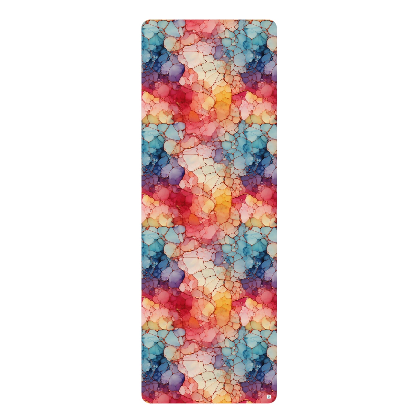 Beautiful Multi Watercolor 7 - Abstract Rainbow - Rubber Yoga Mat