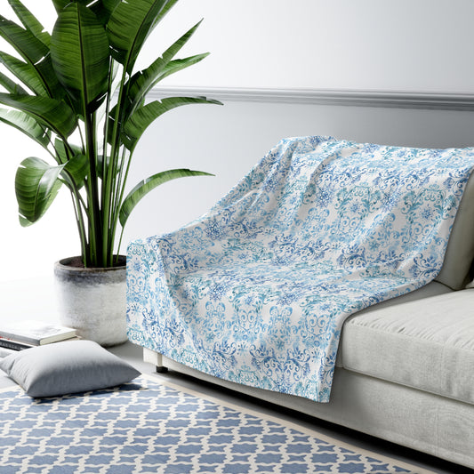 Beautiful, Cozy, Soft - Amazing Watercolor Winter 11 - Sherpa Fleece Blanket