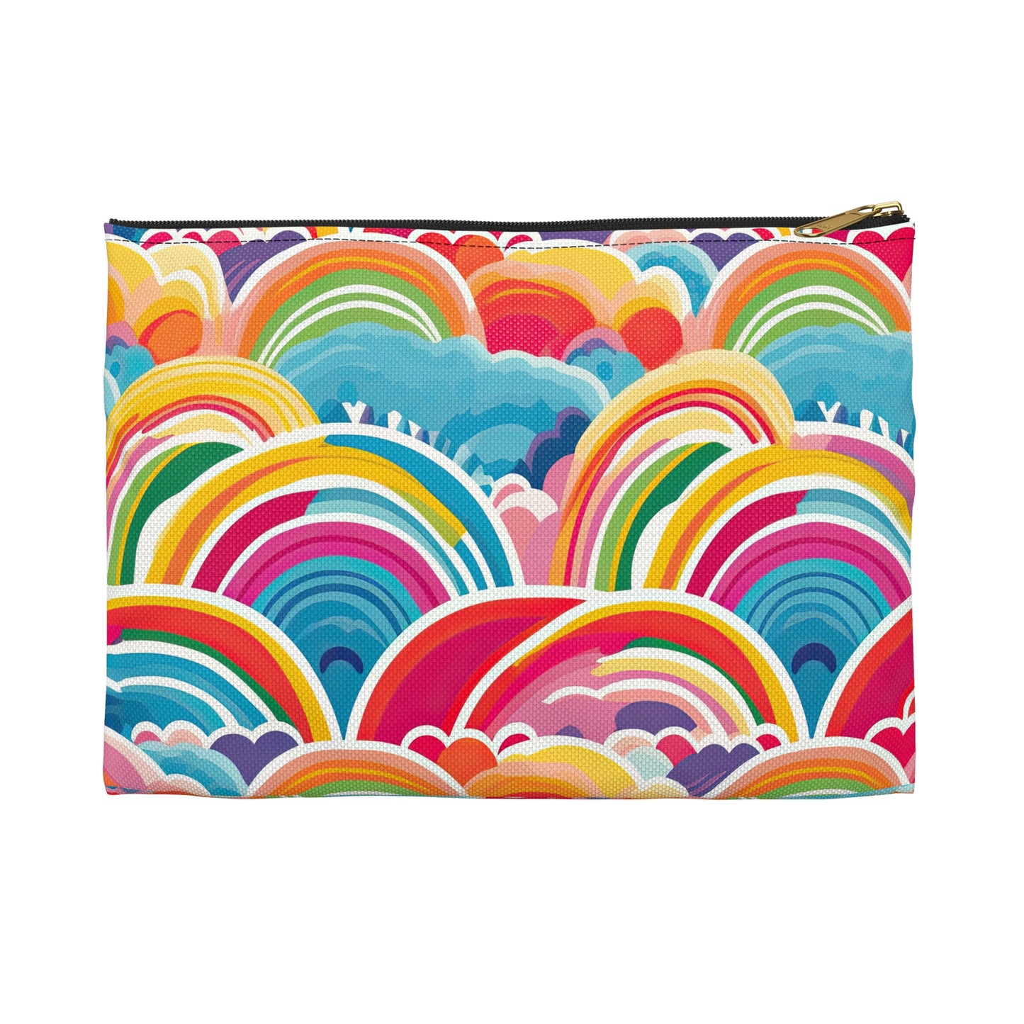 Rainbow Accessory Pouch / Makeup Case / Travel Pouch / Pencil Case / Art Case