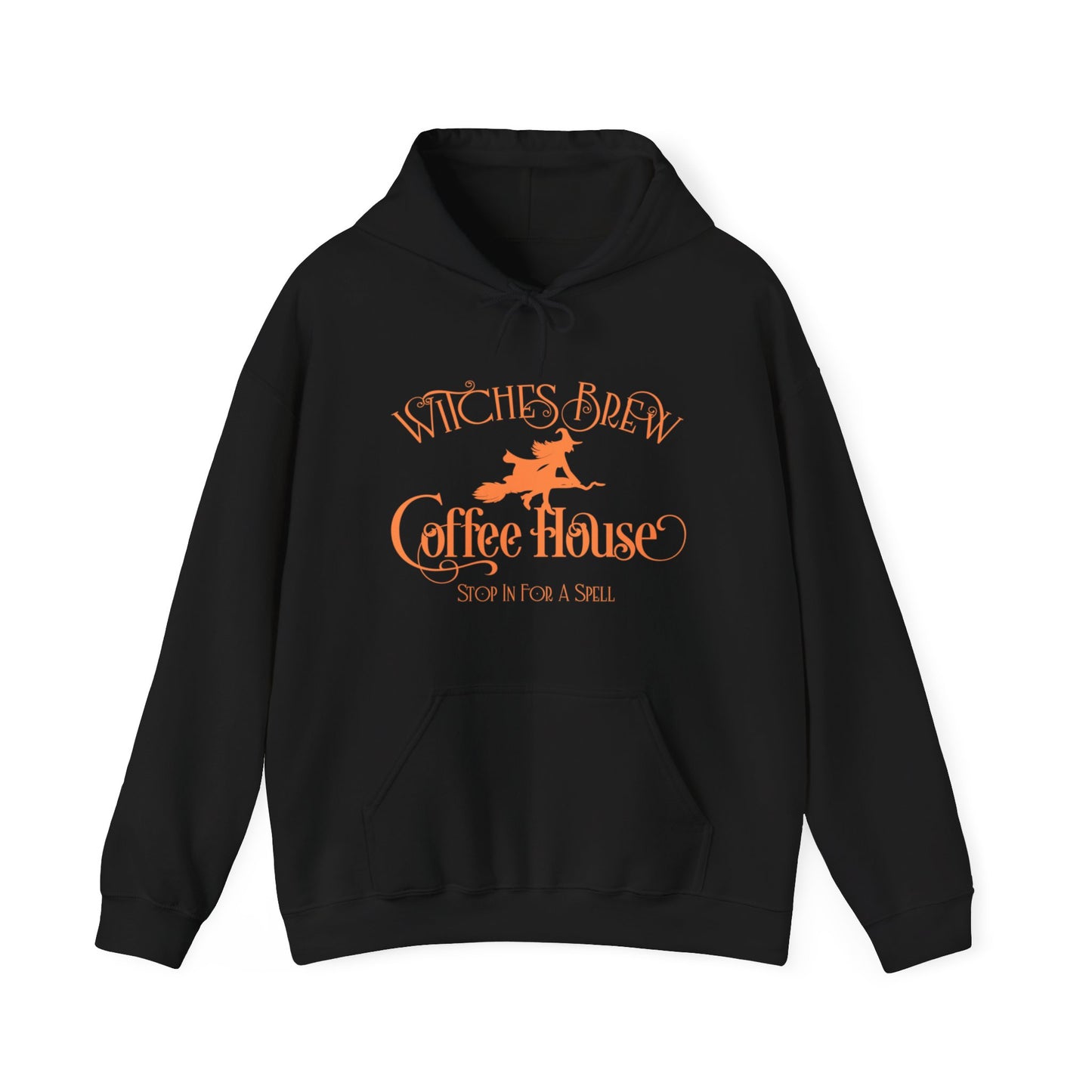 Halloween - Witches Brew Coffee House - Stop in for a Spell - Trick or Treat - Mystical - Vintage - Unisex Heavy Blend™ Hooded Sweatshirt
