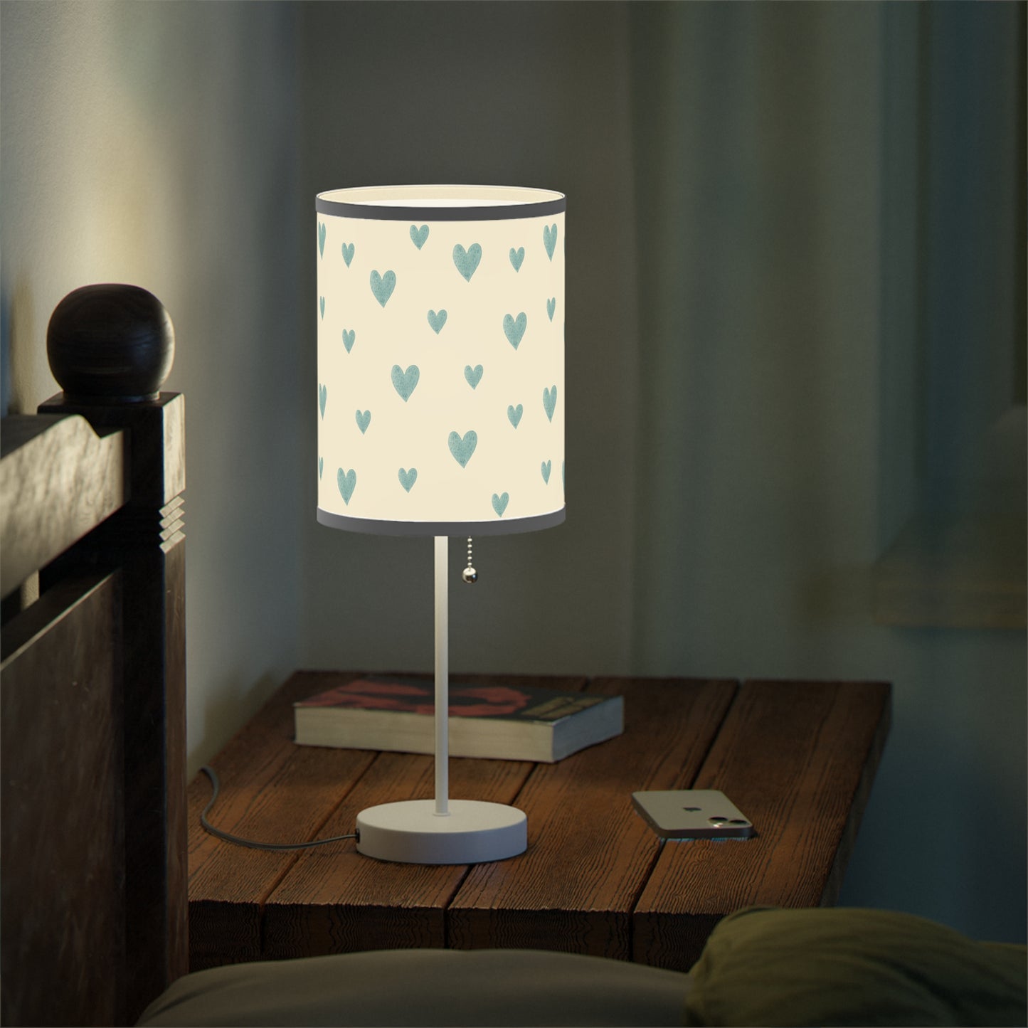 Blue Boho Rainbow Pattern 6 - Lamp on a Stand, US|CA plug