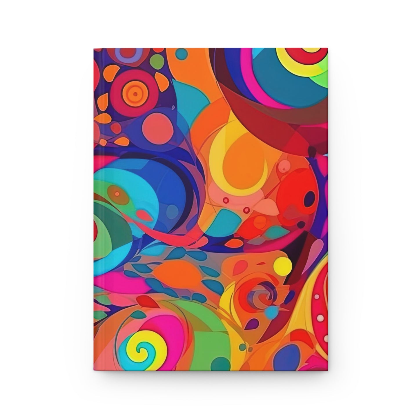 Vibrant Multicolor Abstract - Hardcover Lined Journal Matte