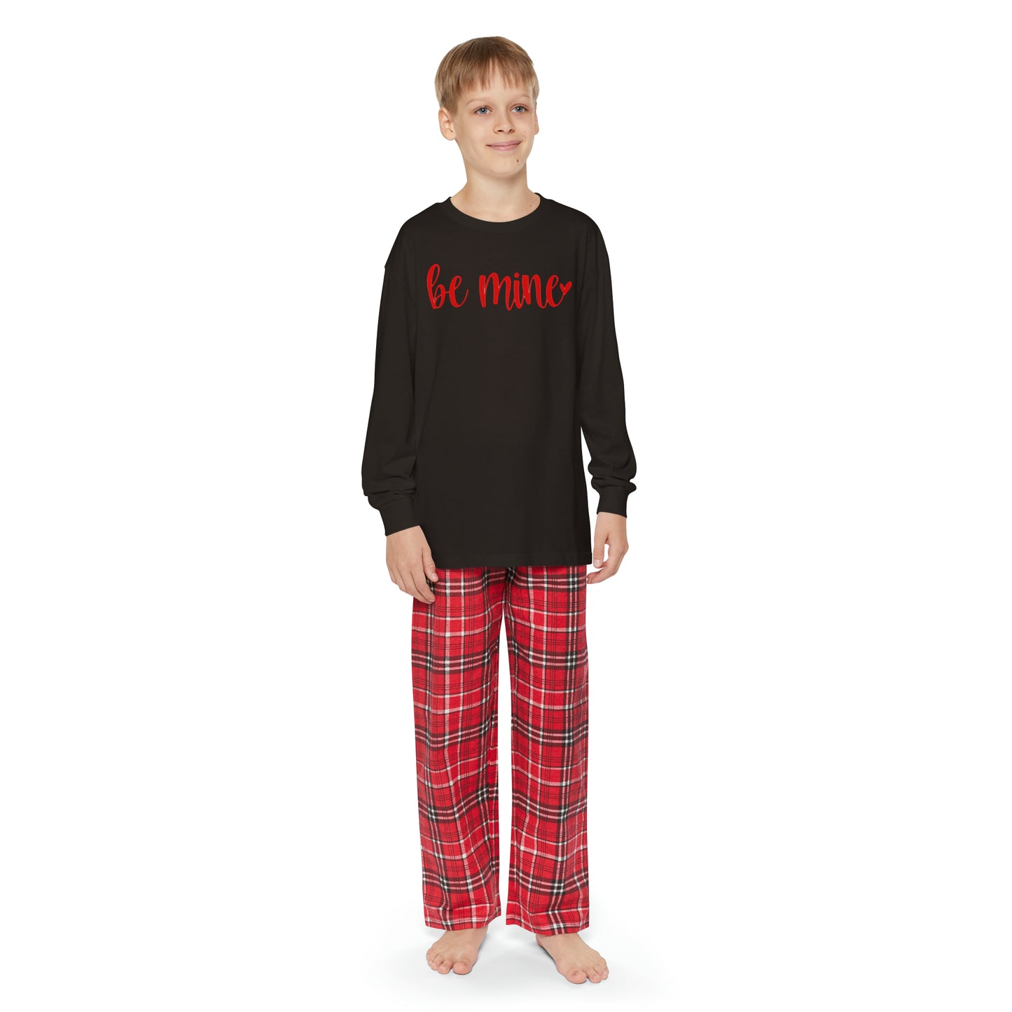 Be Mine - Heart - Youth Long Sleeve Pajama Set