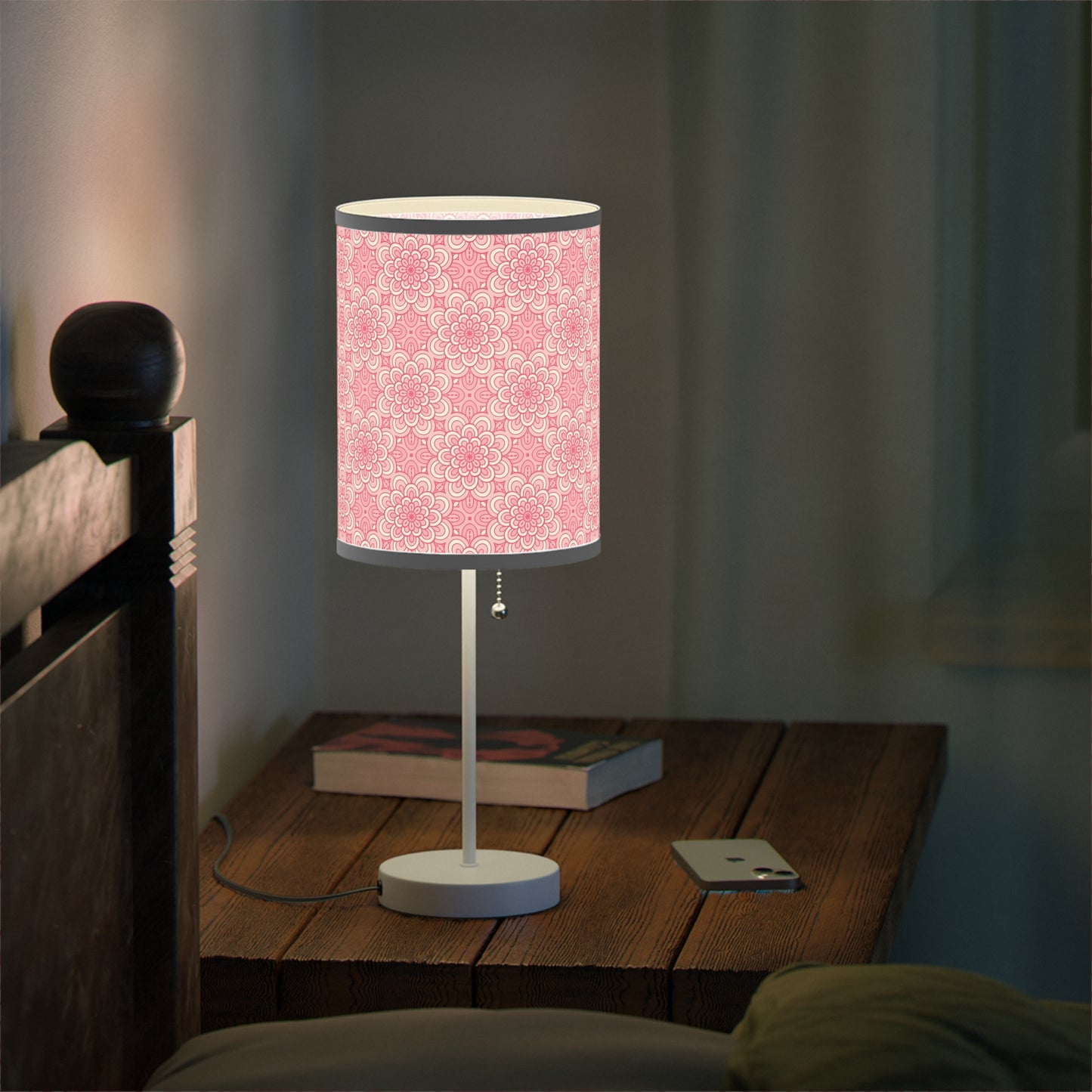 Pink Mandalas - Lamp on a Stand, US|CA plug