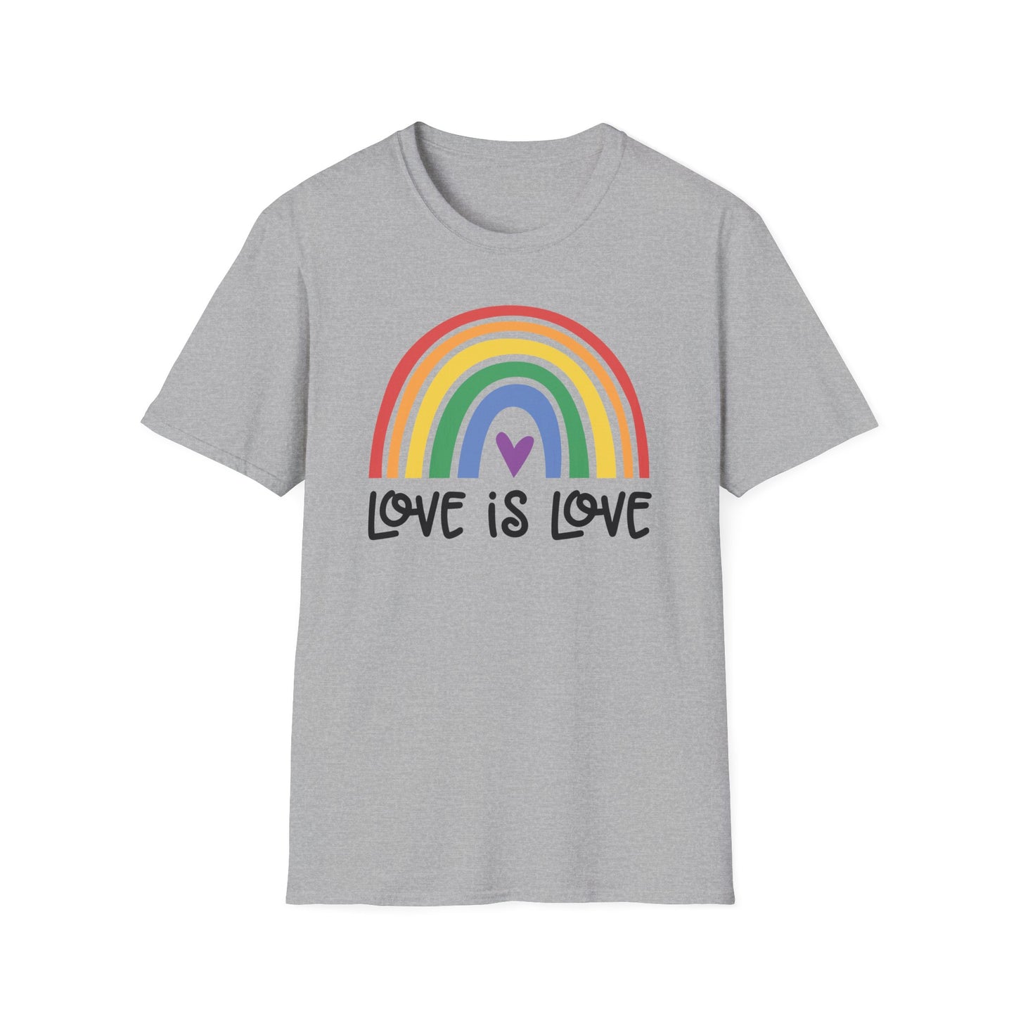Love is Love - LGBT - Pride - Rainbow - Unisex Softstyle T-Shirt