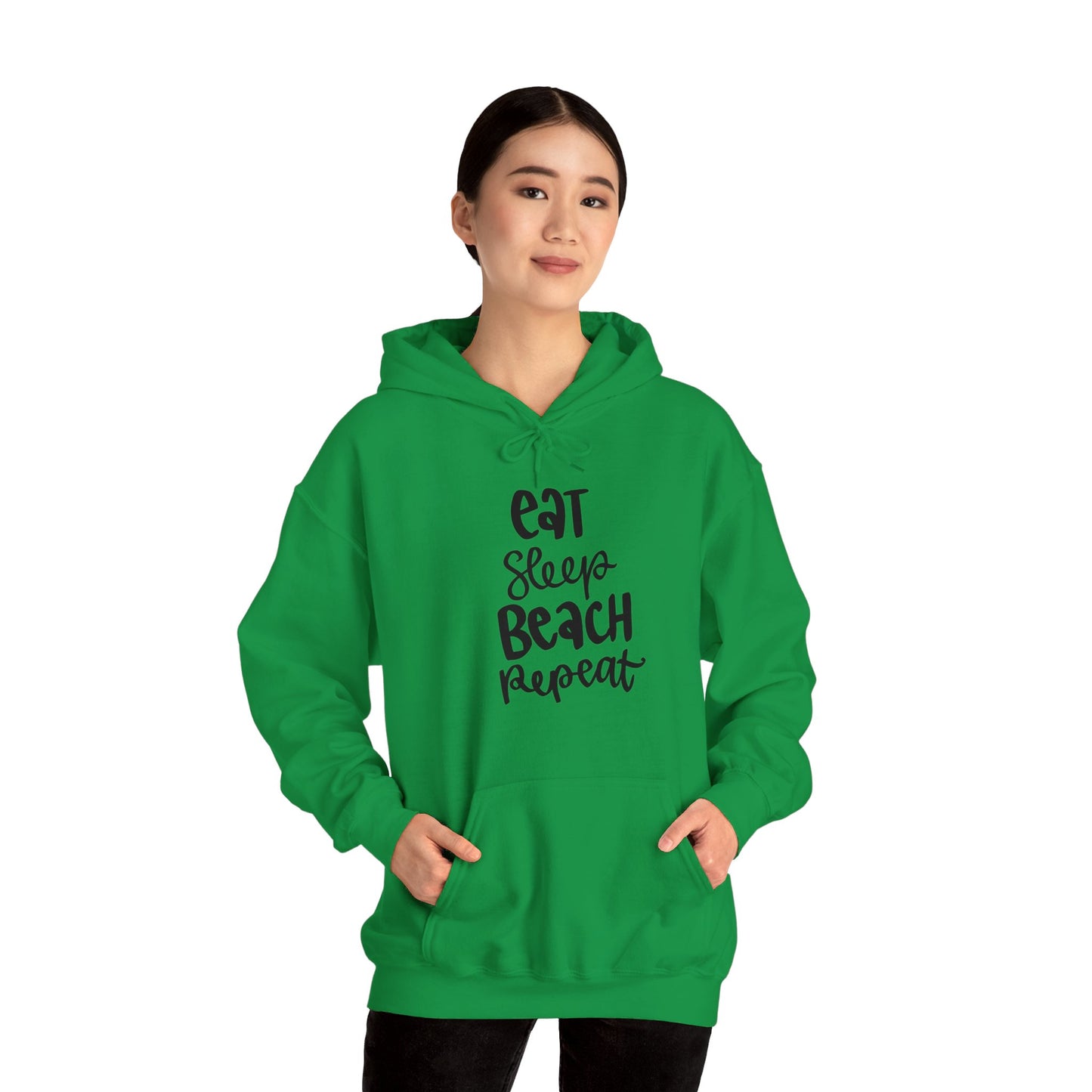 Unisex Heavy Blend Hooded Sweatshirt - Eat, Sleep, Beach, Repeat