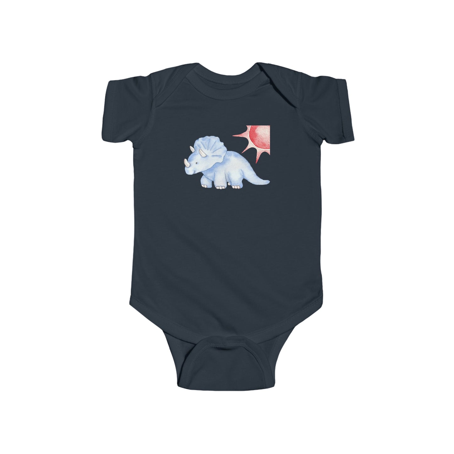 Triceratops Dinosaur - Infant Fine Jersey Bodysuit