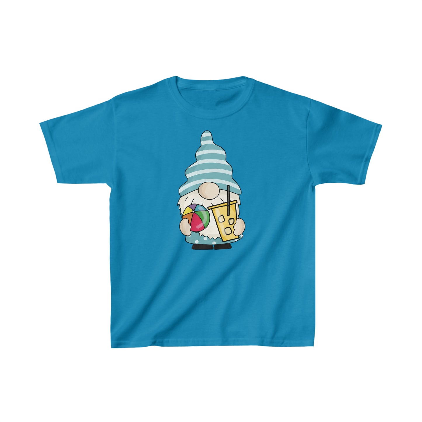 Summer Gnome - Beach Ball - Kids Heavy Cotton Tee