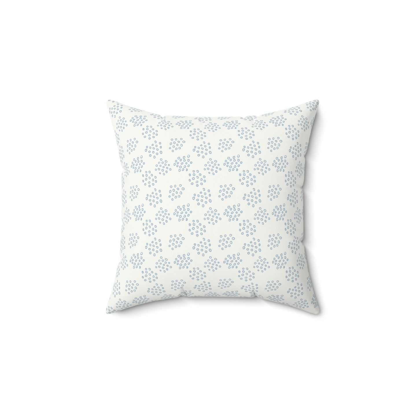 Light Blue Boho Pattern 11 - Faux Suede Square Pillow