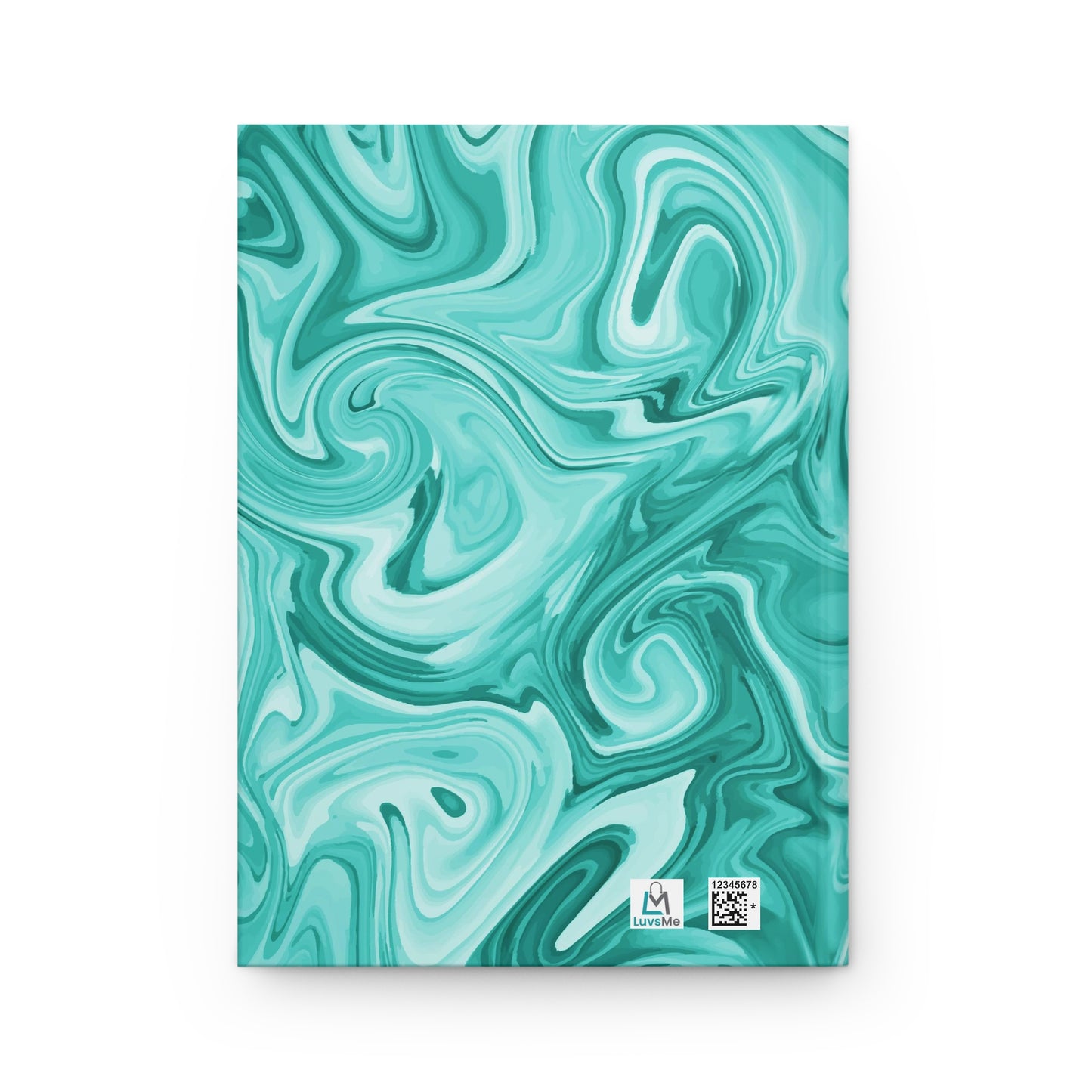 Be REAL Not Perfect - Teal Green Marble - Hardcover Lined Journal Matte