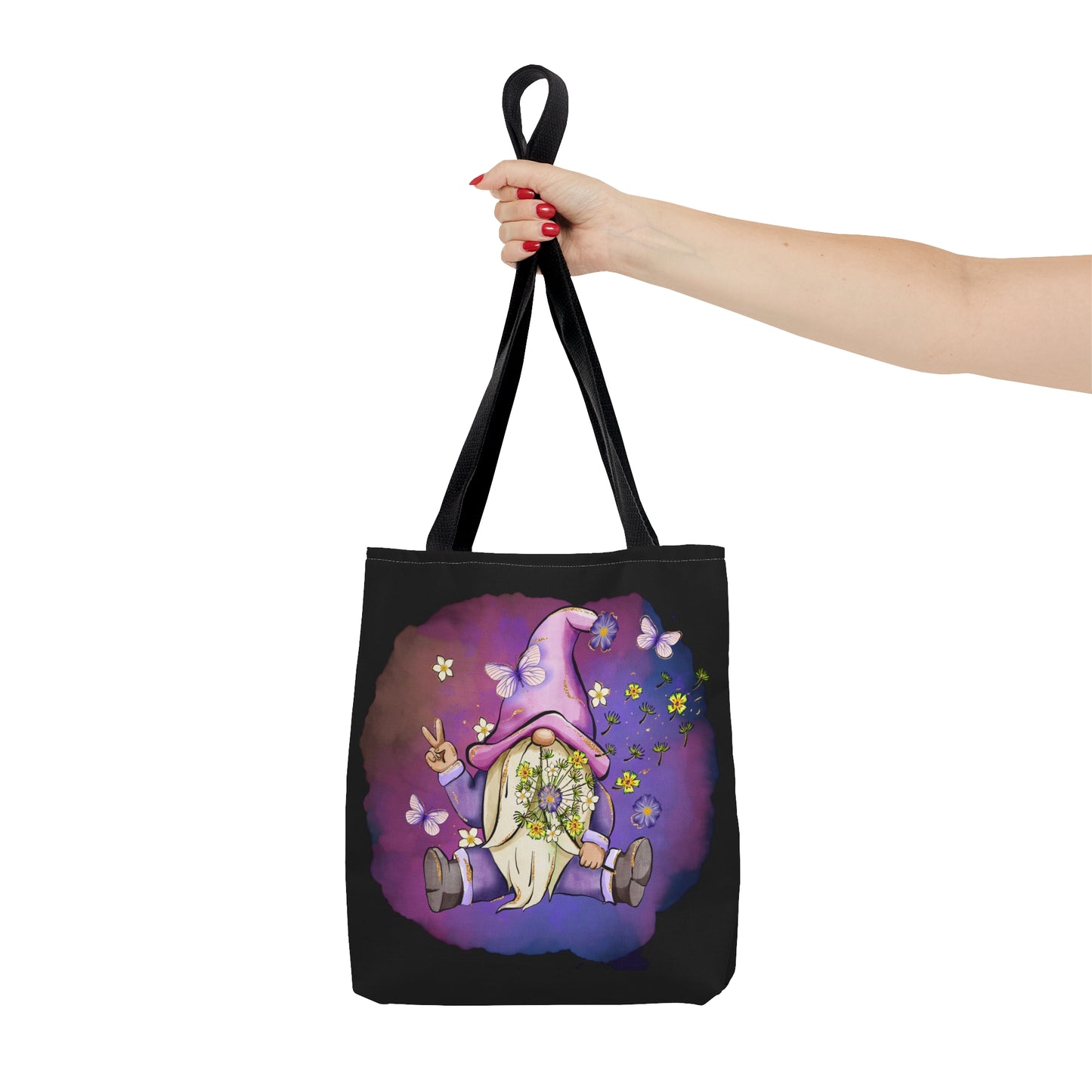 Peace Gnome Purple - Practical, high-quality Tote Bag