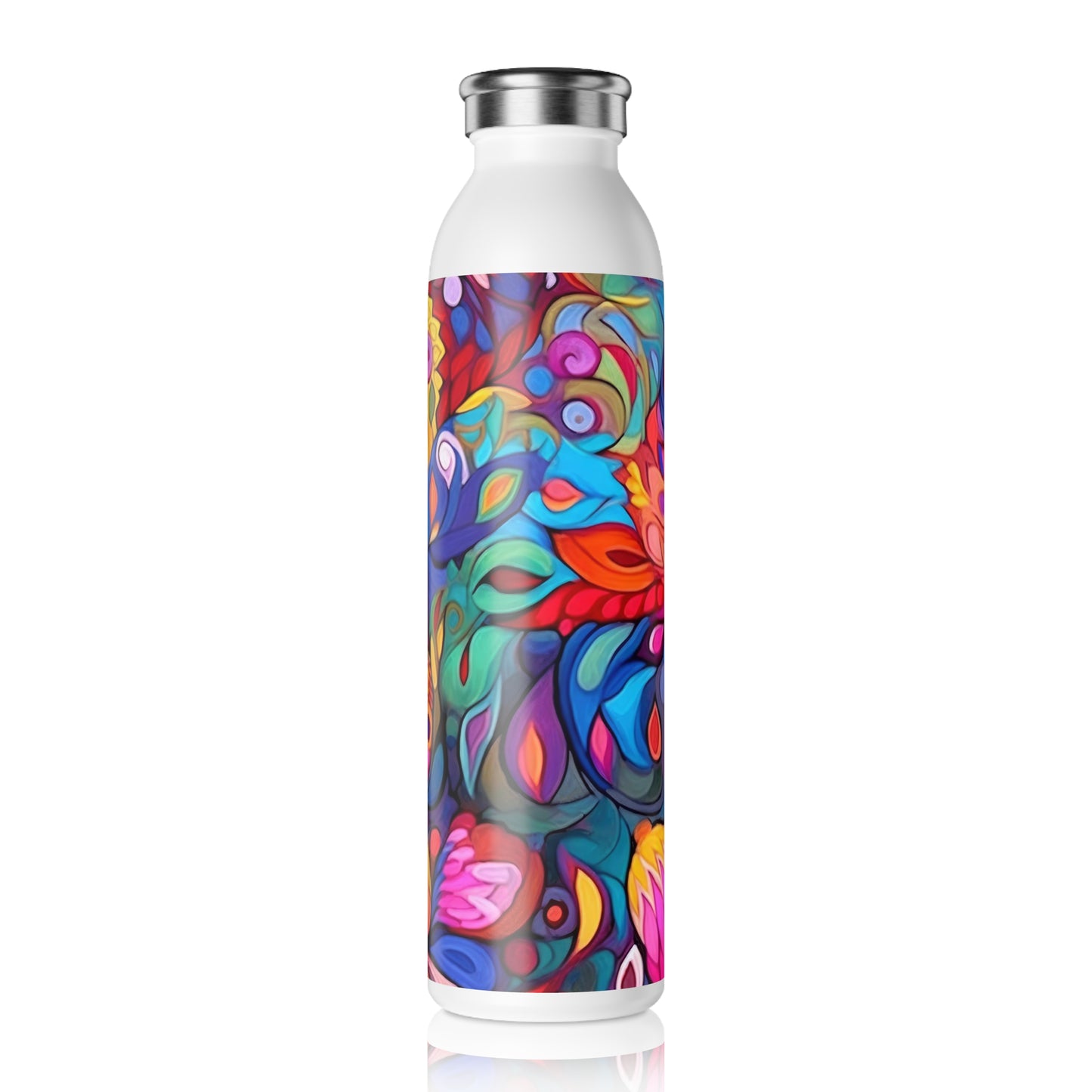 Colorful Joy Elements 1.8 - Slim Water Bottle - Stainless Steel - 20oz