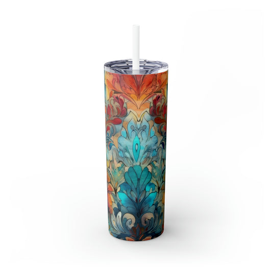 Tapestry Designs 2.6 Skinny Tumbler with Straw, 20oz - Stainless Steel