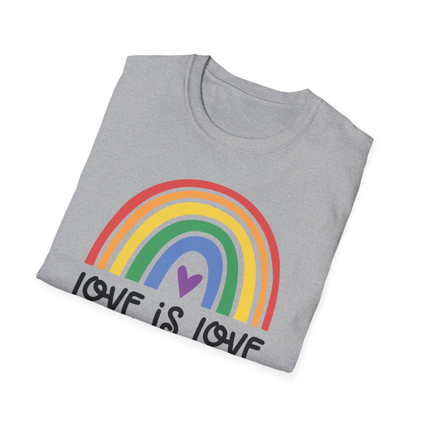 Love is Love - LGBT - Pride - Rainbow - Unisex Softstyle T-Shirt
