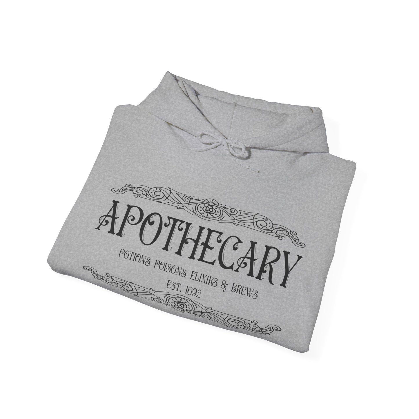 Halloween - Apothecary - Poisons - Potions - Elixirs - Brews - Est 1692 - Trick or Treat - Vintage - Unisex Heavy Blend™ Hooded Sweatshirt