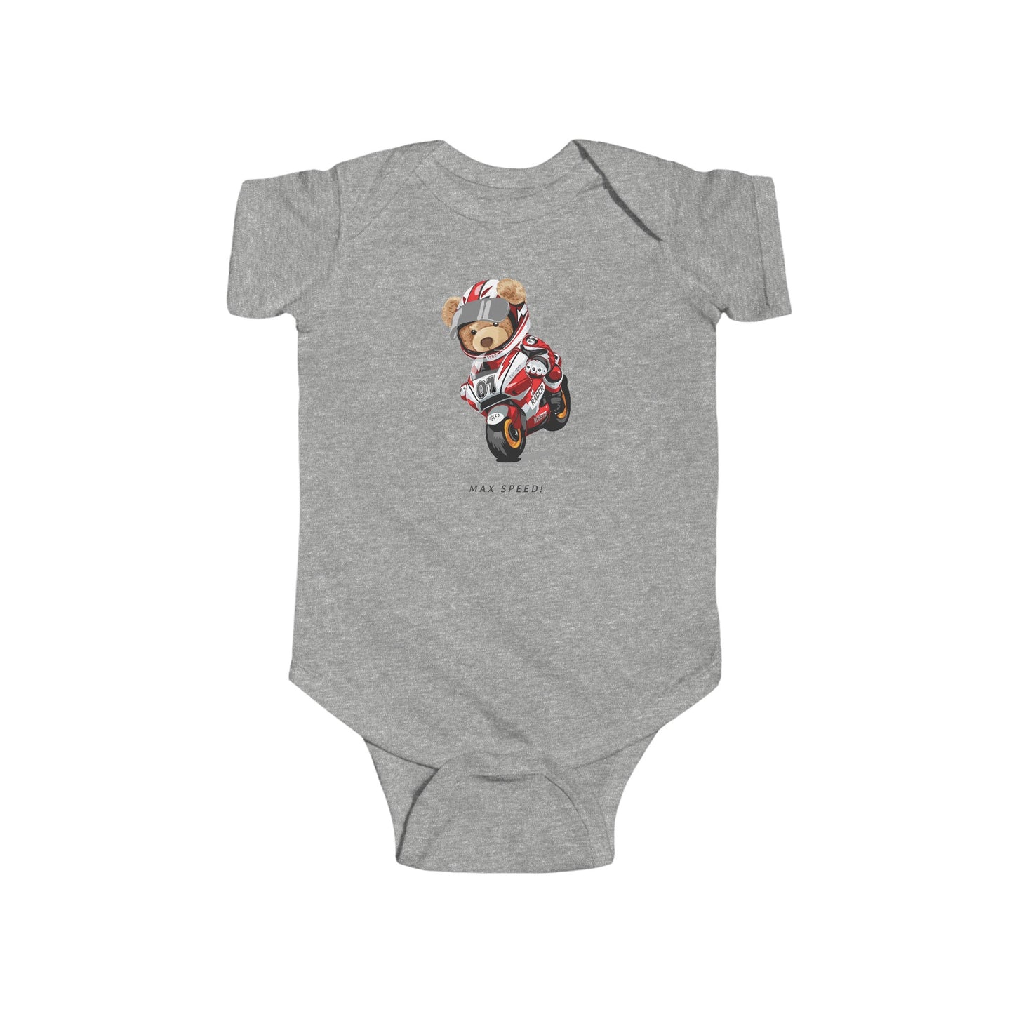 Motorcycle Bear - Infant Fine Jersey Bodysuit