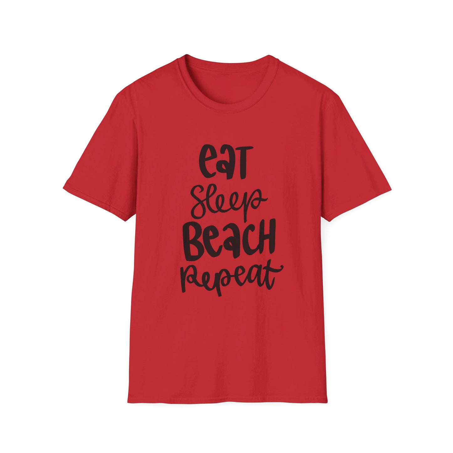 Eat, Sleep, Beach, Repeat - Unisex Softstyle T-Shirt