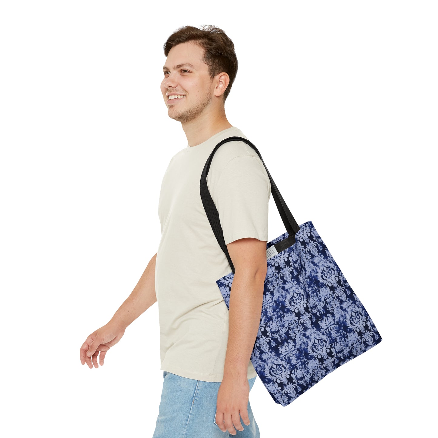Beautiful - Vintage Deep Blue Damask 62 - Useful, Multipurpose Bag - Tote Bag (AOP)