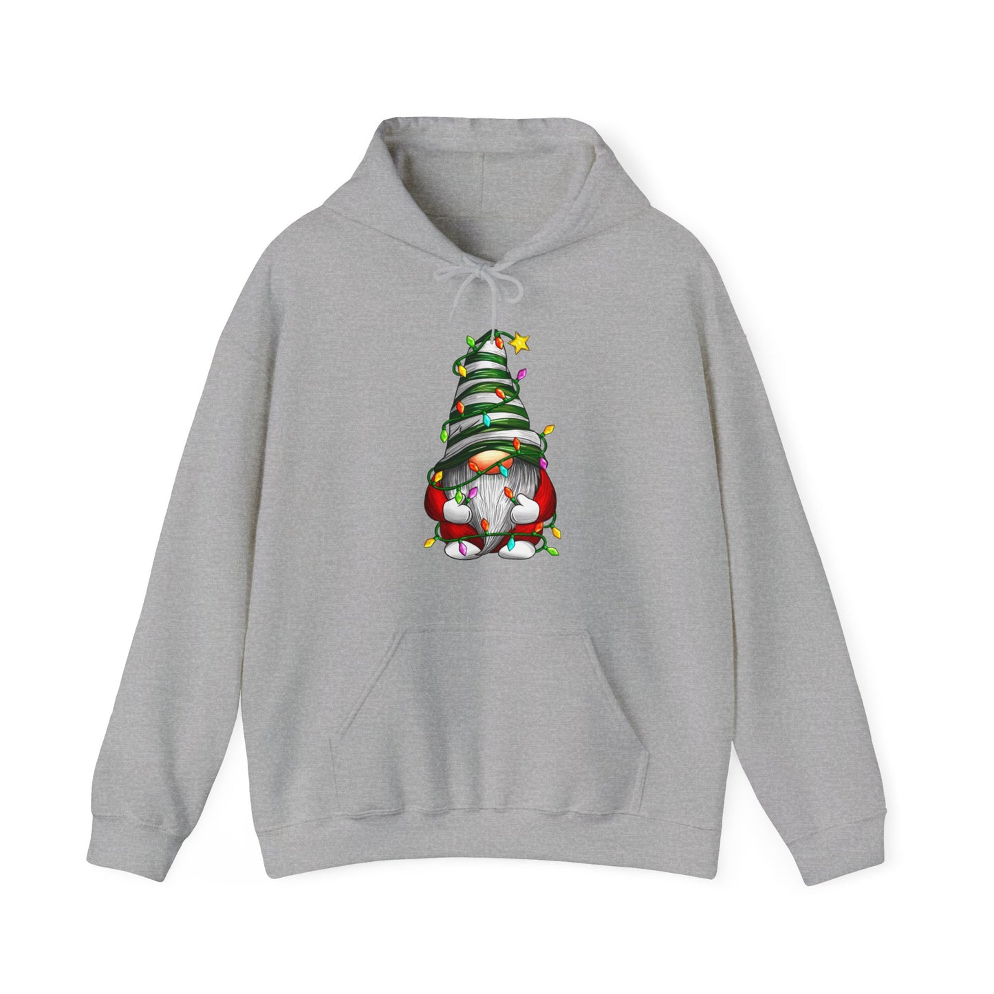 Christmas Gnome - Christmas Lights - Funny Christmas - Unisex Heavy Blend™ Hooded Sweatshirt