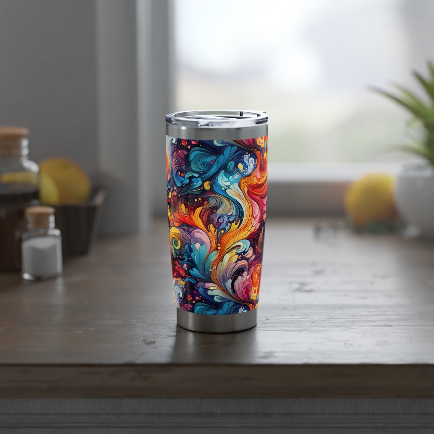 Rainbow Paisley 1.7 - Vagabond 20oz Tumbler - Stainless Steel - Double Wall