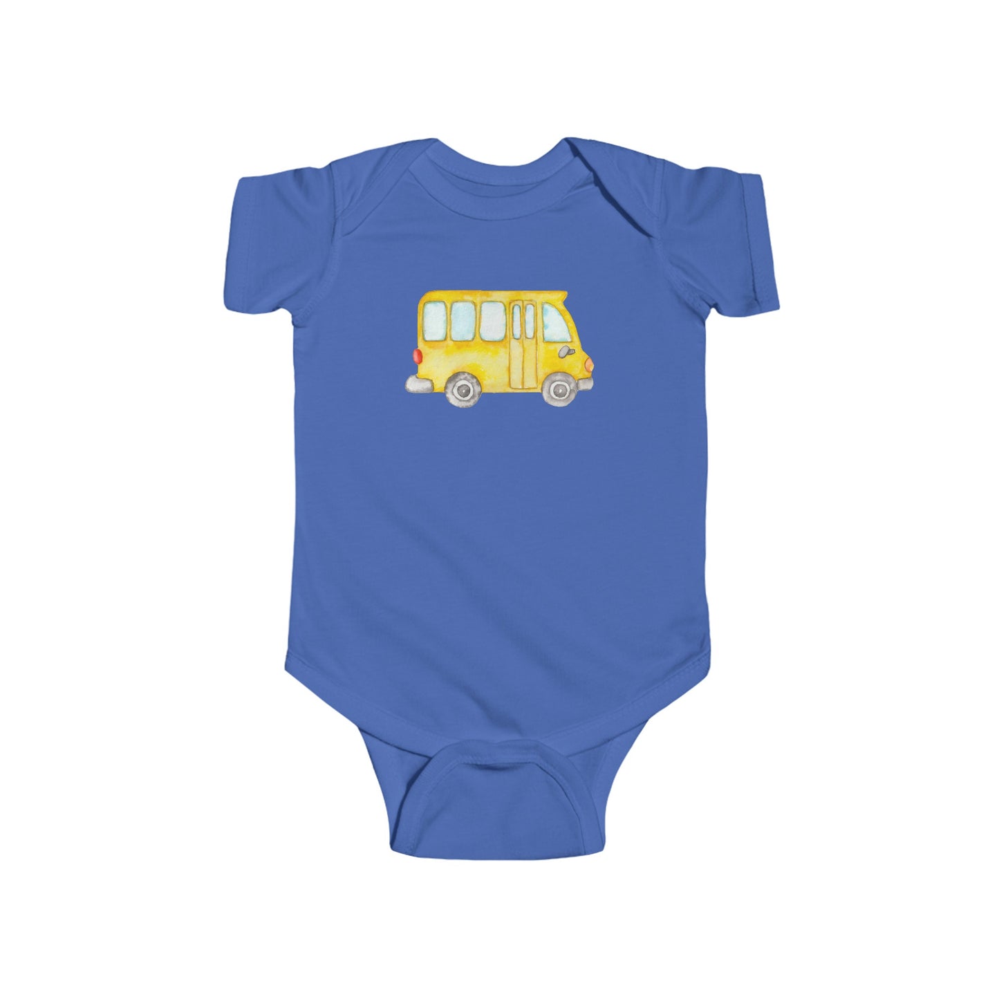 Watercolor Bus - Infant Fine Jersey Bodysuit