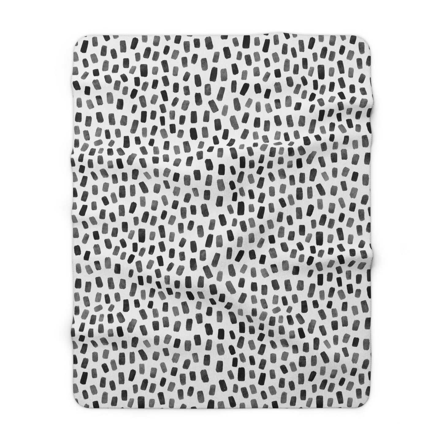Black Watercolor 11 - Sherpa Fleece Blanket