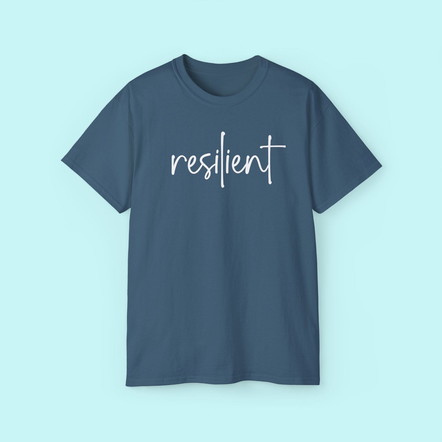 “Resilient” Empowerment Tee - Strength & Mental Health Awareness Short Sleeve Shirt