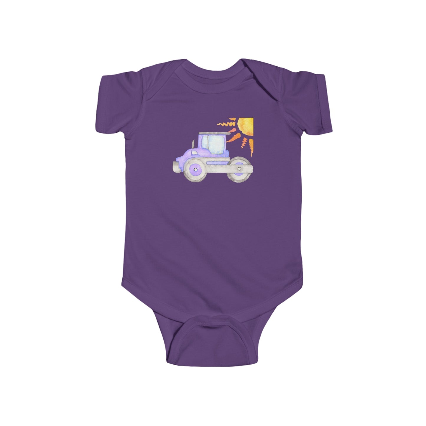 Purple Truck - Infant Fine Jersey Bodysuit