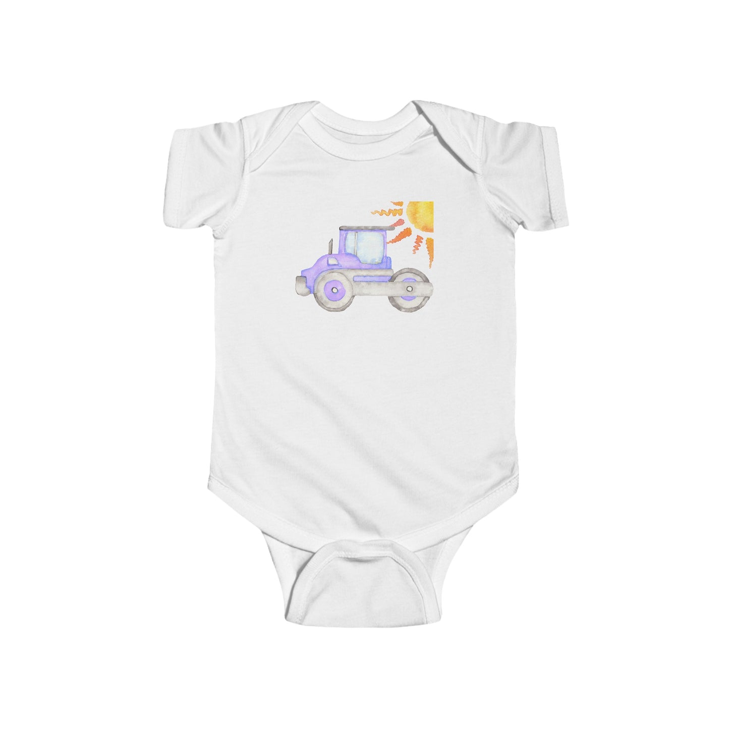 Purple Truck - Infant Fine Jersey Bodysuit