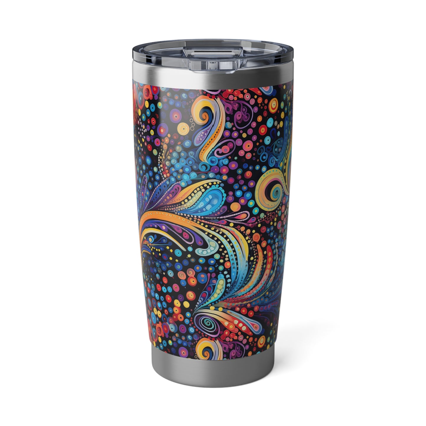 Colorful Psychedelic Swirls 1.3 - Vagabond 20oz Tumbler - Stainless Steel - Double Wall