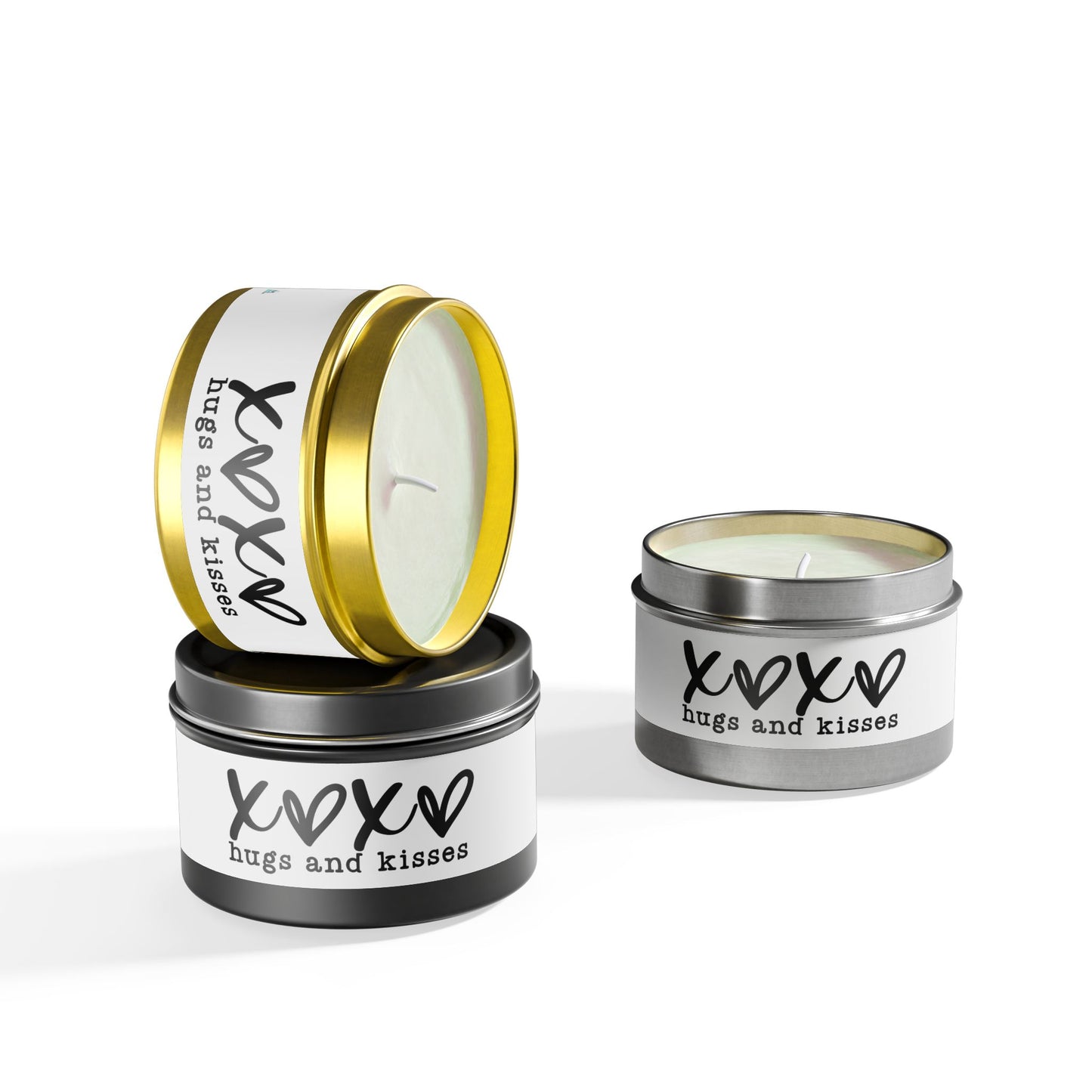 XOXO - Hugs and Kisses - Inspirational - Mindfulness & Self-Care - Scented Tin Candle