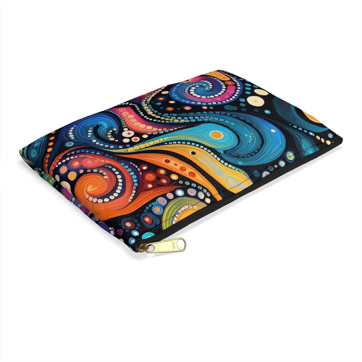 Amazing Colorful Psychedelic Swirls 1.9 - Accessory Pouch / Makeup Case / Travel Pouch / Pencil Case / Art Case