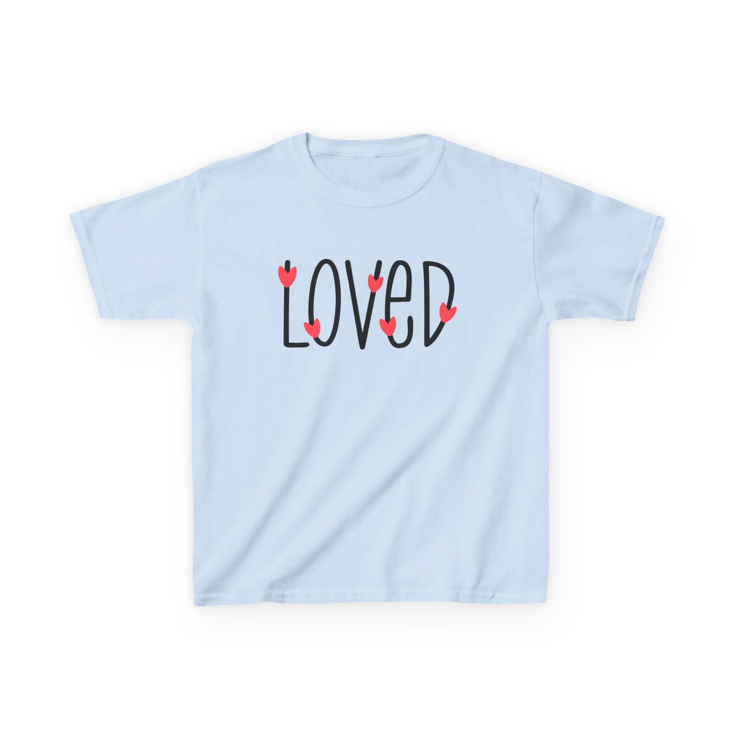LOVED - Hearts - Kids Heavy Cotton Tee