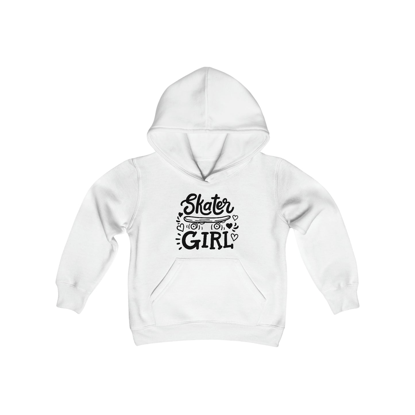 Skater Girl - Skateboard - Youth Heavy Blend Hooded Sweatshirt