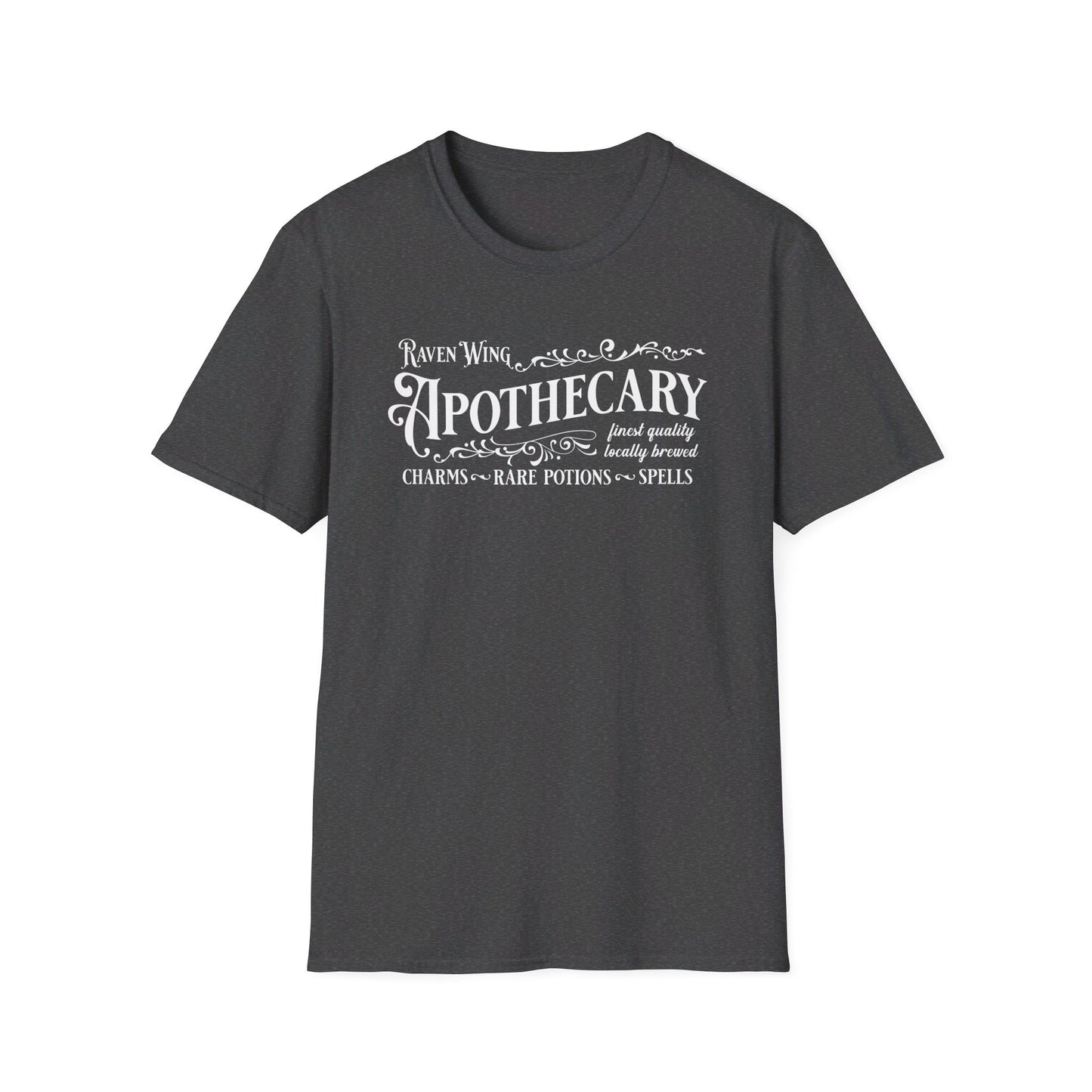 Halloween - Raven Wing - Apothecary - Potions - Spells - Charms - Unisex Softstyle T-Shirt