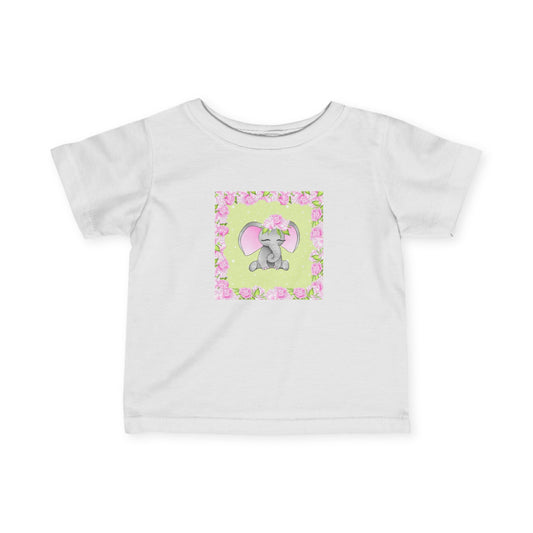 Pink Elephant - Infant Fine Jersey Tee