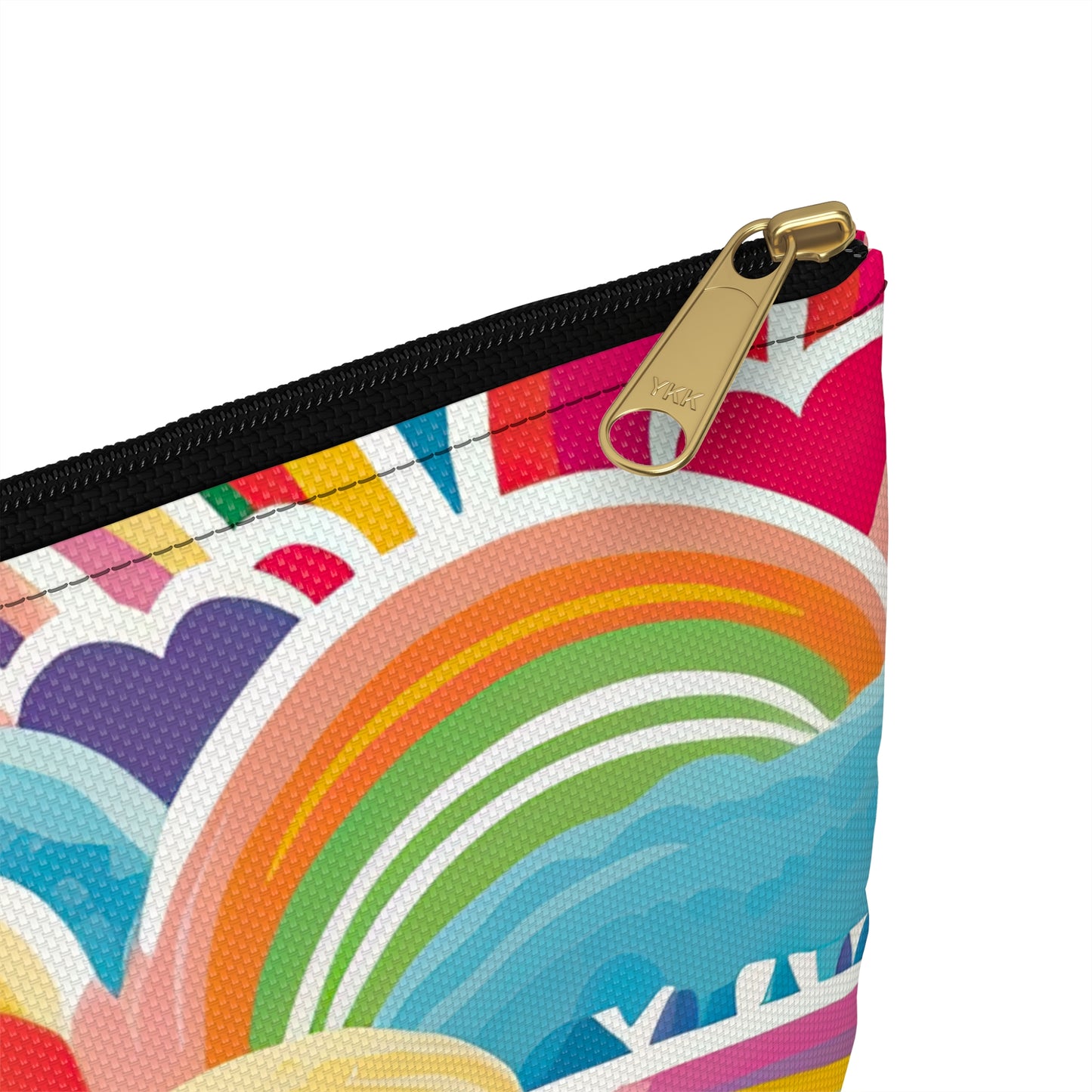 Rainbow Accessory Pouch / Makeup Case / Travel Pouch / Pencil Case / Art Case