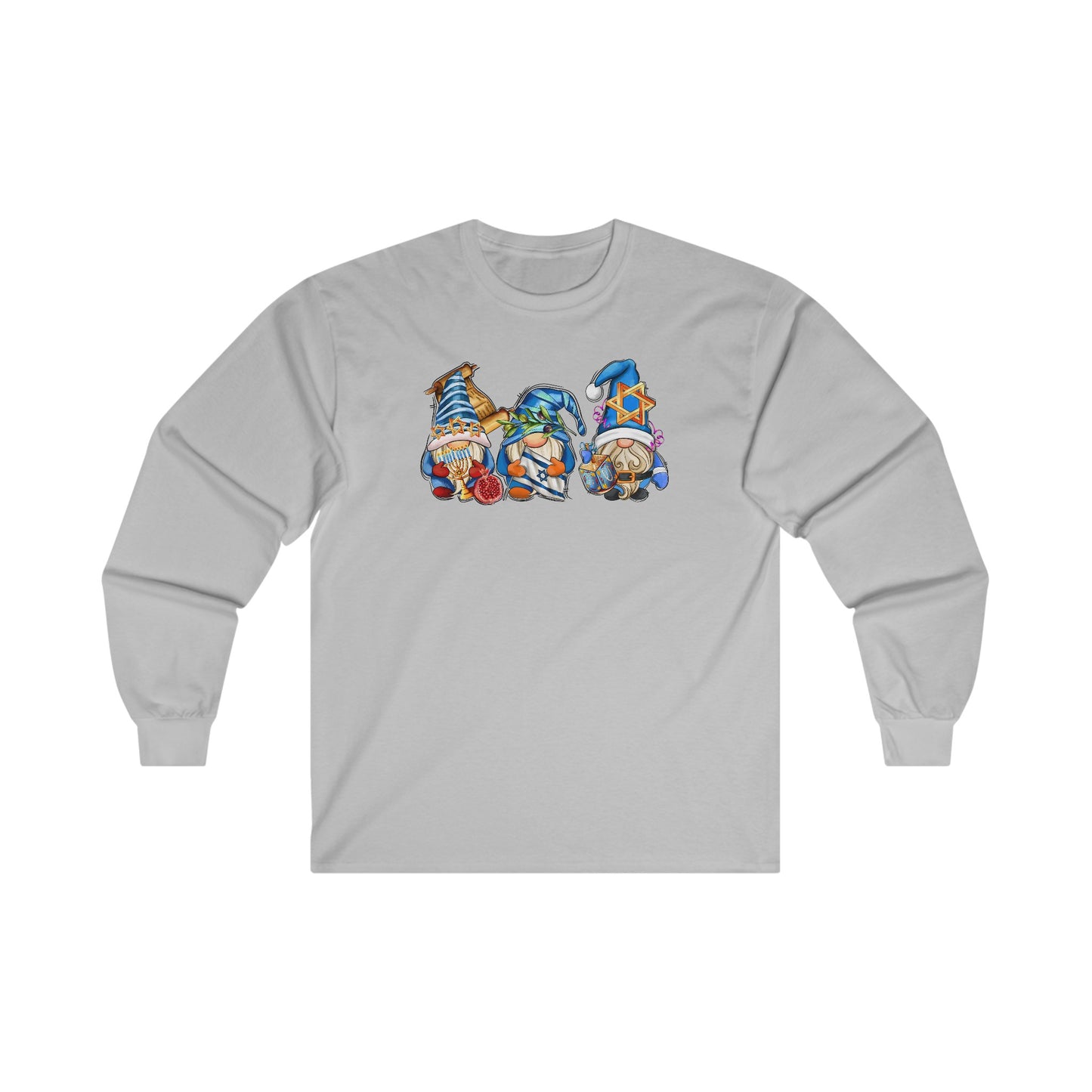 Hanukkah - Adorable Gnomes - Fun Hanukkah - Celebrate Hanukkah - Ultra Cotton Long Sleeve Tee