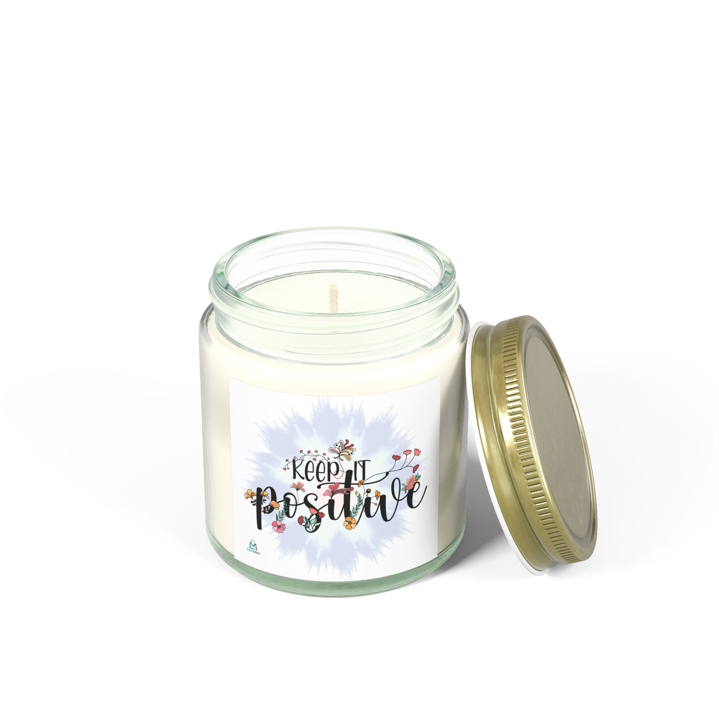 Keep it Positive - Motivational Scented Candle - Coconut Apricot Wax (4oz, 9oz)