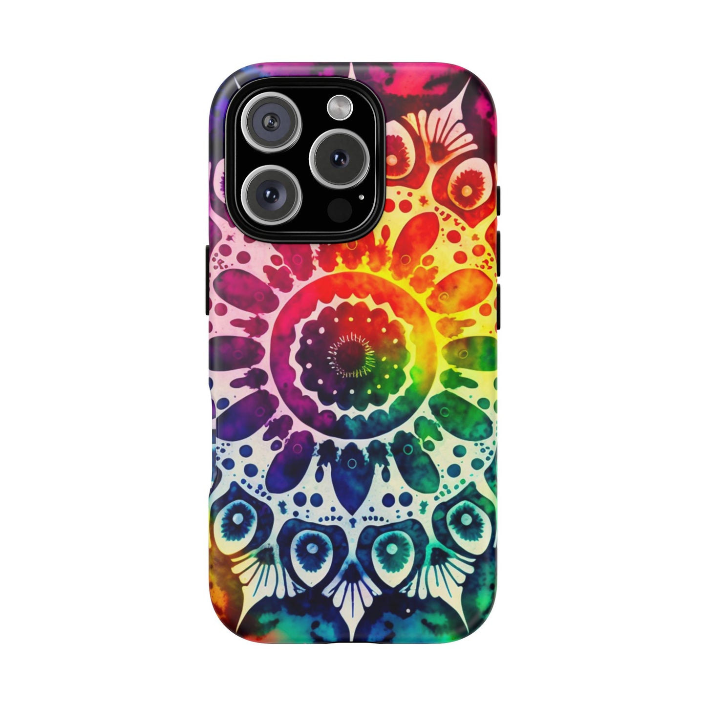 iPhone 16 and iPhone 15 Series - Rainbow Tie Dye - Tough Phone Cases