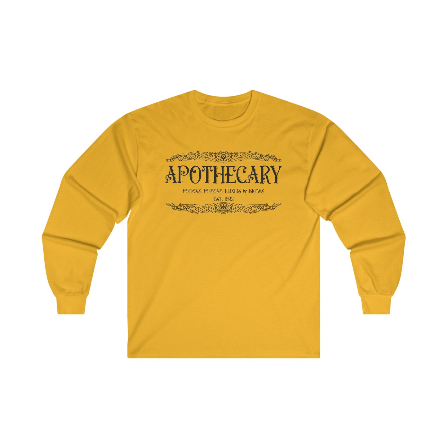 Halloween - Apothecary - Poisons - Potions - Elixirs - Brews - Est 1692 - Trick or Treat - Vintage - Ultra Cotton Long Sleeve Tee
