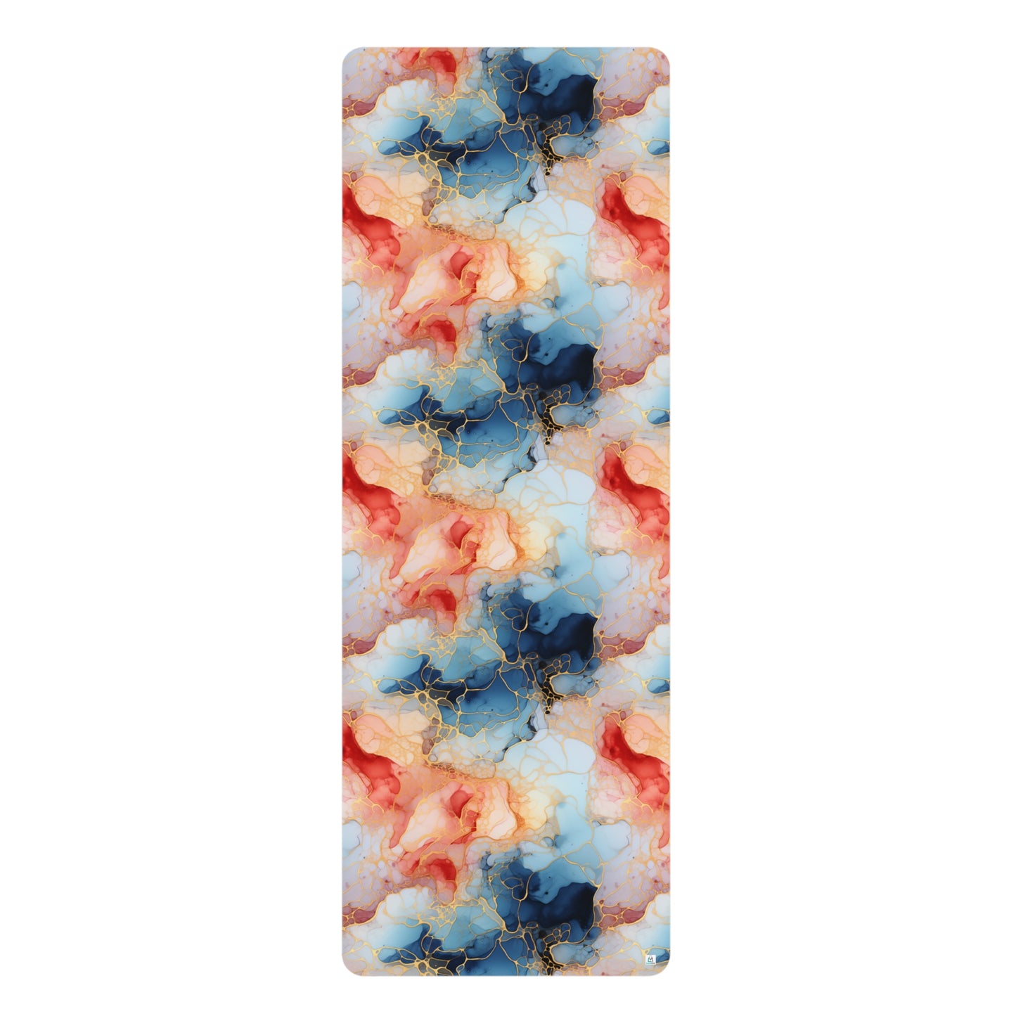 Beautiful Multi Watercolor 22 - Abstract Rainbow - Rubber Yoga Mat