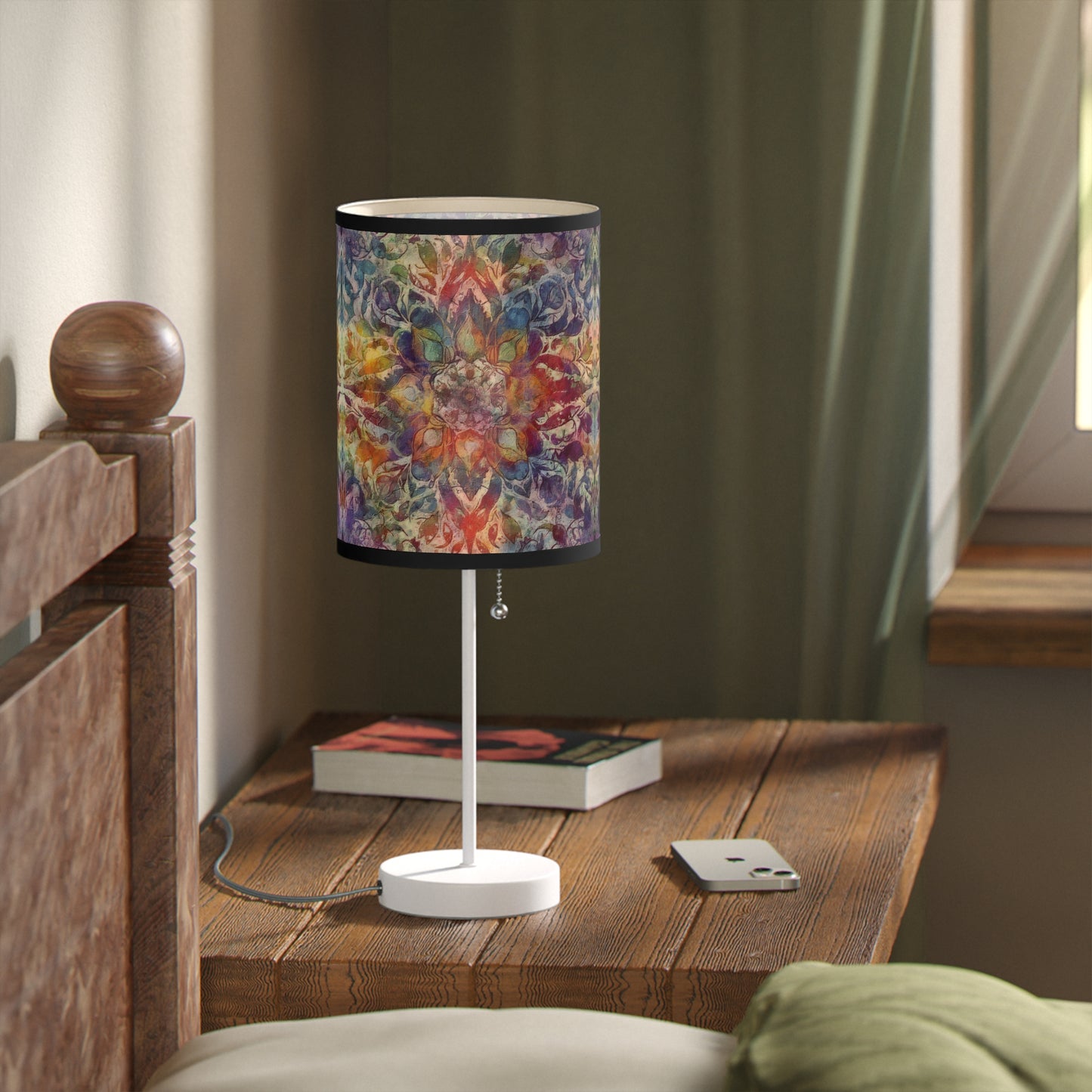 Rainbow Batik - Lamp on a Stand, US|CA plug