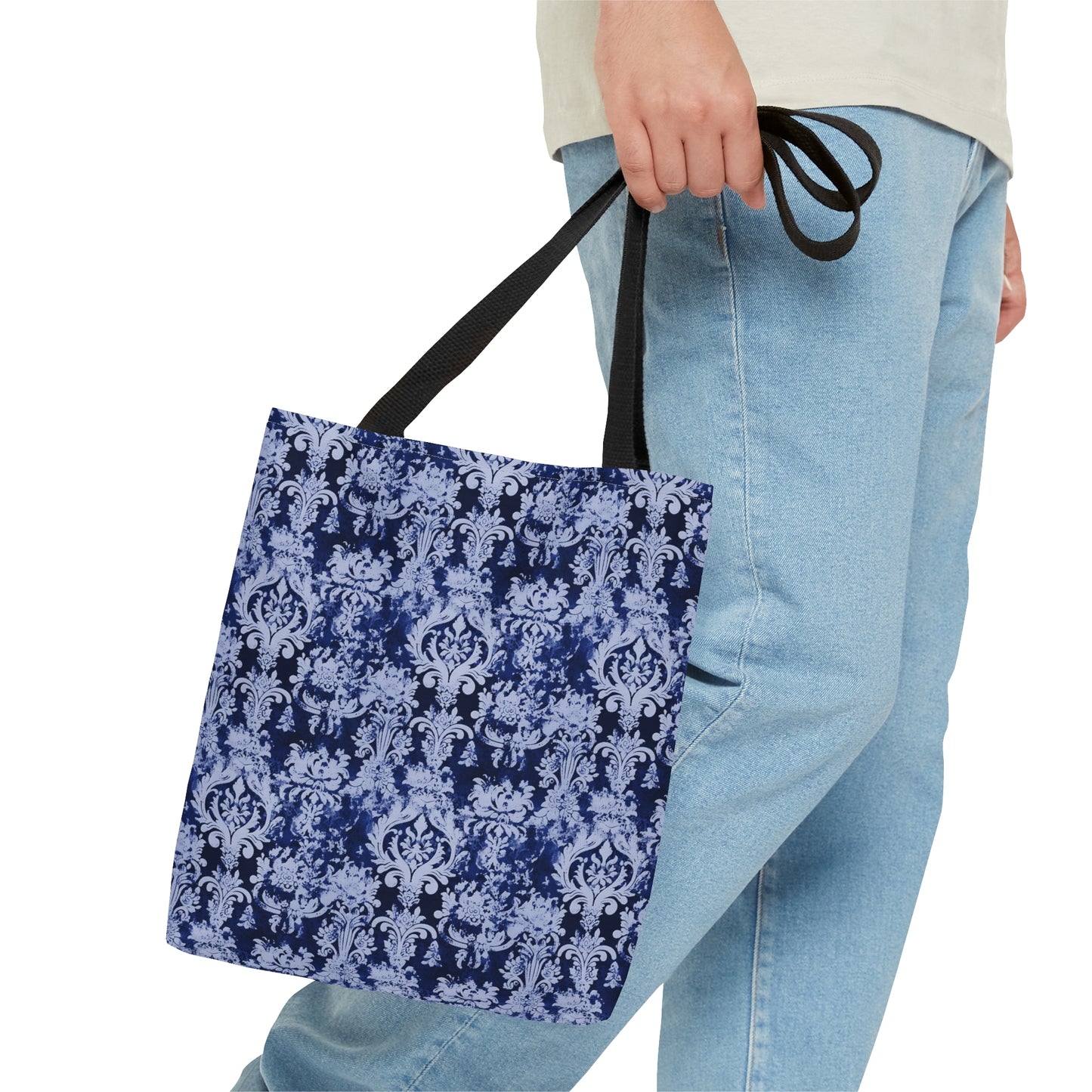 Beautiful - Vintage Deep Blue Damask 62 - Useful, Multipurpose Bag - Tote Bag (AOP)