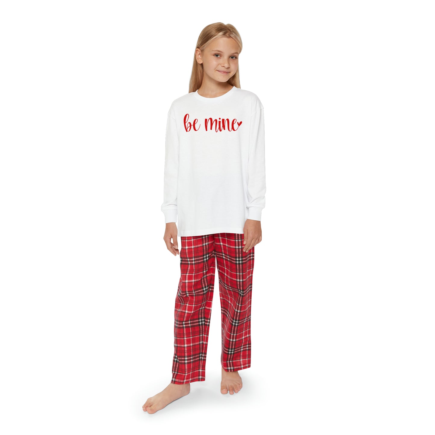 Be Mine - Heart - Youth Long Sleeve Pajama Set