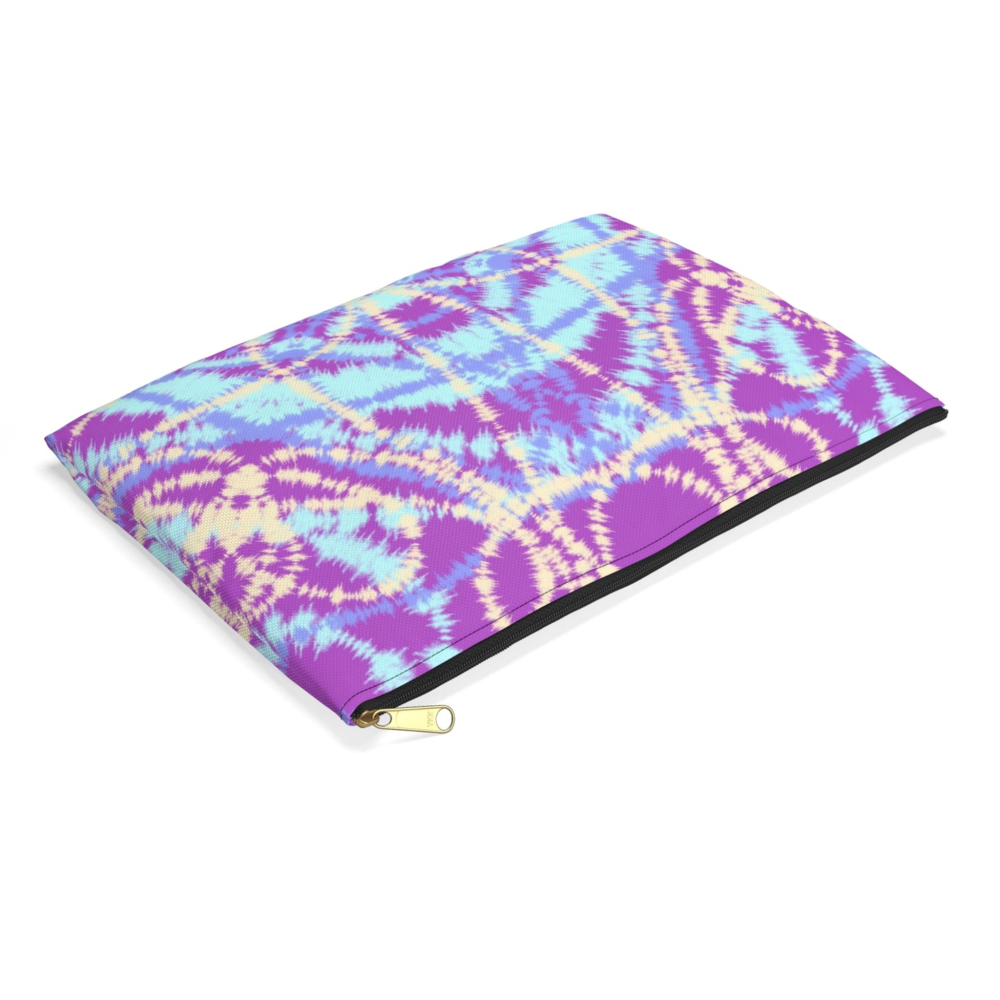 Blue and Purple Tie Dye-  Accessory Pouch / Makeup Case / Travel Pouch / Pencil Case / Art Case